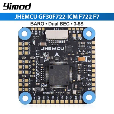 Flight Controller JHEMCU GF30F722-ICM F7 5V 10V Dual BEC For RC FPV Racing Drone • $70.57