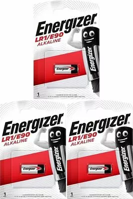 3 X ENERGIZER E90 N M9100 LR1 GP910A KN 1.5V Alkaline Batteries Long Expiry • £4.28