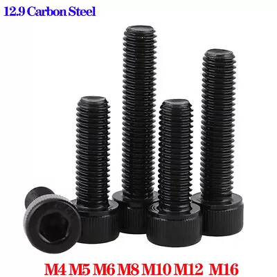 £7.38 • Buy Left-Hand Thread Socket Head Cap Screws M4 M5 M6 M8 ~M12 Bolts 12.9 High Tensile
