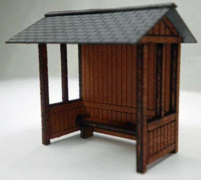 £8.80 • Buy Ancorton 95706 OO Gauge Wooden Bus Stop Kit