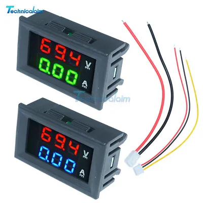 100V 10A Voltmeter Ammeter LED Dual Digital Volt Amp Meter Display DC NEW • $2.37