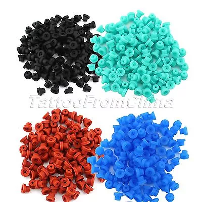 $8.45 • Buy 100Pcs Top Quality Silicone Half Grommets Nipples For Tattoo Machine Gun Supply