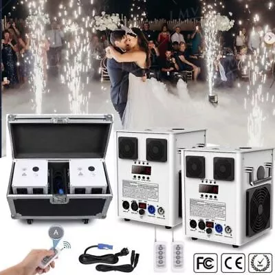 700W DMX Cold Spark Machine Flame Effect Machine For DJ Stage Show &Flight Case • £195.99