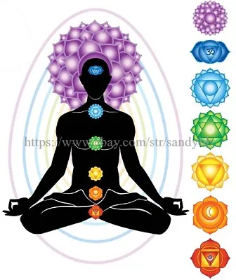 Chakra Yoga Zen Meditation Reiki 14X20 Inch Paper Poster Big Wall Decor • $17.84