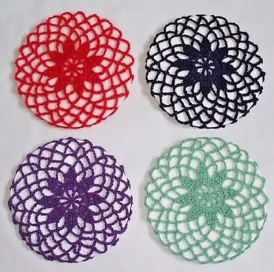 £4.99 • Buy VINTAGE  1940's STYLE FLOWER SNOOD - HAND CROCHETED 