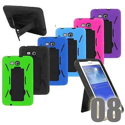 Shockproof Hybrid Heavy Duty Combo Stand Box Hard Case Cover For 7 Inch Tablet • $12.89