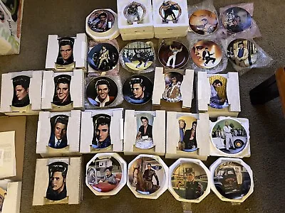 Collection Of Mint Condition Elvis Plates. • $300