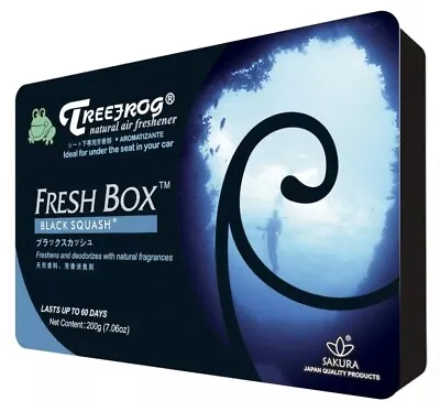AIR FRESHENER Treefrog FRESH BOX XTREME FRESH BLACK SQUASH Deodorant Great Gift • $14.99