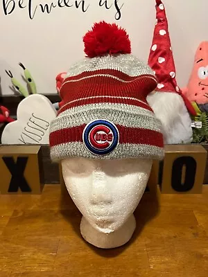 MLB Chicago Cubs Beanie Winter Pom Knit Ski Beanie Hat Cap Adult OSFA • $12.99