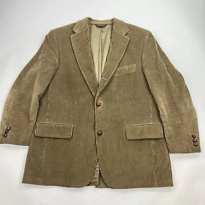 Vintage J Press Blazer 43R Brown Corduroy Blazer Jacket Sport Coat • $99.99