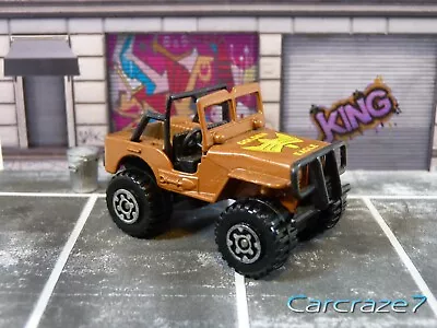 Vintage 1981 Matchbox Brown 4x4 Jeep Golden Eagle Loose C3 • $6.50