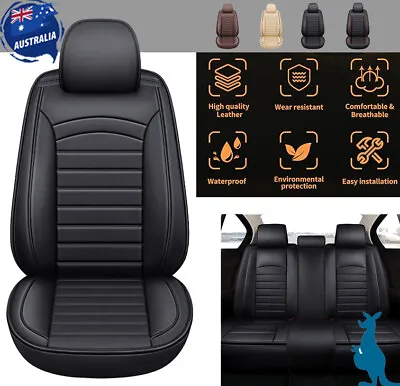 2023 PU Leather Car Seat Covers For Ford Ranger Full Set/Front Cushion Anti-slip • $164.35