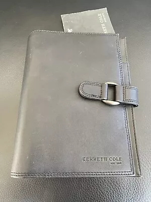 Kenneth Cole New York 03 Black Leather Daily Monthly Planner Organizer Bindernew • $12.75