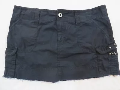 OLD NAVY Mini Skirt Womens Size 8 Ultra Low Waist Navy Cotton Skort • $7.99