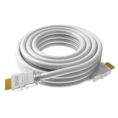 3 Metre White Extra Long HDMI Cable With Gold Cable Plated Connectors For TV  • £8.99