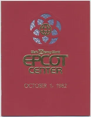 Walt Disney World EPCOT CENTER Opening Day Book October 1 1982 • $49.95