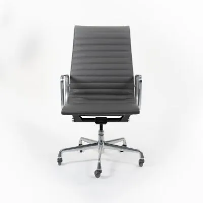 £1312.07 • Buy 2010s Herman Miller Eames Aluminum Group Executive Desk Chair In Gray Leather