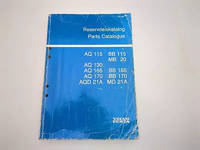 Volvo Penta 3685 Genuine OEM AQ115 AQ130 BB165 Parts Catalogue Service Manual • $29.95