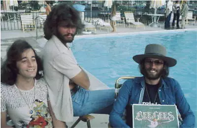 Bee Gees Group Robin Gibb Barry Gibb Maurice Gibb 1975 MUSIC OLD PHOTO • $8.50