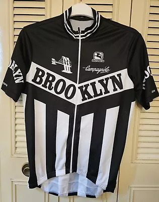 $49.99 • Buy Giordana Cycling Jersey Brooklyn Campagnolo Size L Black/White Made In Italy