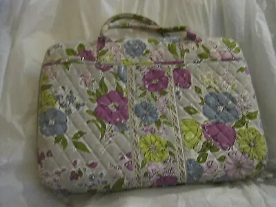 Vera Bradley Hard Shell Computer Laptop Carry Case~Gray With Floral Design~LBDLM • $39.99