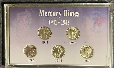 Mercury Dimes 1941 To 1945 Sealed Package.   • $32.50