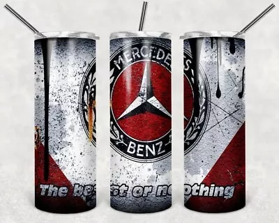 NEW Personalized MERCEDES BENZ 20 Oz Tumbler W/Straw - FREE SHIPPING!!! • $29.99