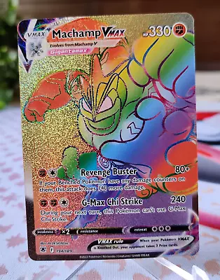 Machamp VMAX 194/189 Astral Radiance Secret Rare Rainbow Holo Pokémon TCG NM • $12.99