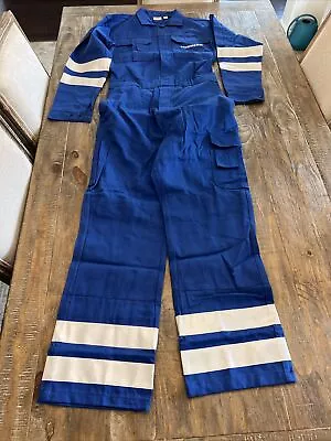 Stone Kit Liebherr Heavy Duty Mechanic Pit Crew Suit Size 50 In Blue Reflective • $62.99