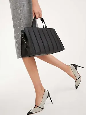 £356.77 • Buy MAX MARA Black Whitney Bag Handbag Medium Size Handle CrossBody New Org $1500!