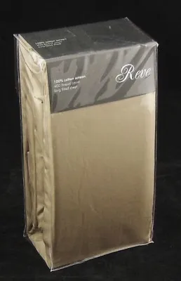 Pack Of 2 Egyptian Cotton Sateen Fully Elasticated Fitted Sheets 12  Deep 400TC • £26