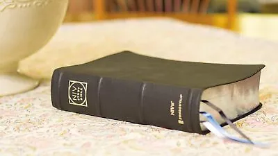 NIV Study Bible Fully Revised Edition Genuine Leather Calfskin Comfort Print • £308.83
