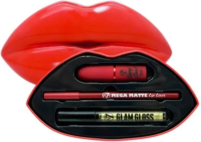 W7 Kiss Kit Lips Gift Set - Red Alert! - Perfect Xmas Gift • £13.99