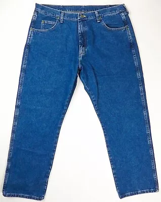 WRANGLER Jeans Men's Size 40x30 Rugged Wear Blue Denim Relaxed Fit Nice! • $15.99