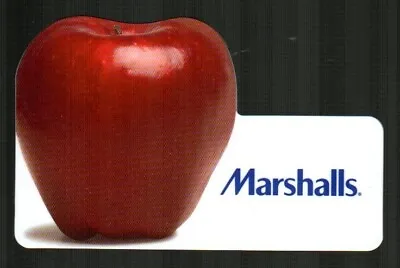 MARSHALLS Back To Schol Apple ( 2008 ) Die-Cut Gift Card ( $0 ) • $2.50