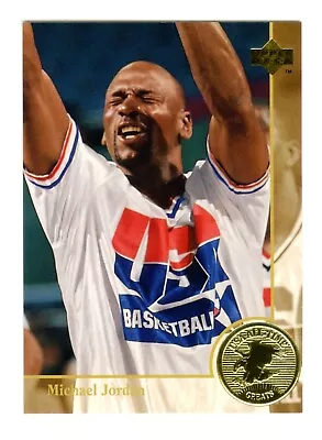 MICHAEL JORDAN With EYES CLOSED~1994 UPPER DECK USA OLYMPICS BASKETBALL CARD #85 • $6.95