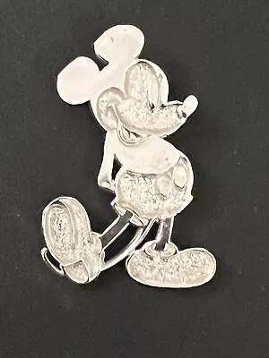 Disney Sterling Silver Mickey Mouse Pendant DLC 1.25” Tall Great Condition • $39.99