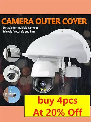 Outdoor CCTV Security Camera Rain Cover Protector Sun Shade For Home Dome Cam UK • £5.55