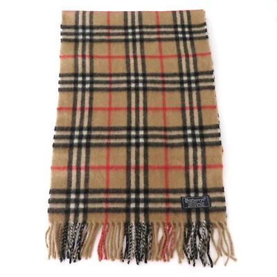 £100.82 • Buy Burberry Archive Beige Check Cashmere Scarf