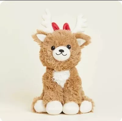 NEW Warmies Microwavable Red Bow Reindeer Plush Lavender Scented Weighted  • $36