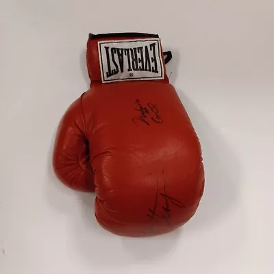  Dbl.Sign Muhammad Ali Aka. Cassius Clay + Joe Frazier Boxing Glove Hand Signed  • $2995