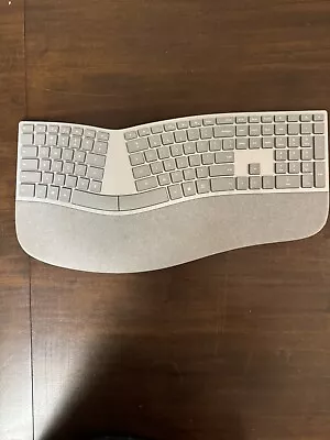 Microsoft Surface Ergonomic Gray Wireless Bluetooth Keyboard Tested Works • $49