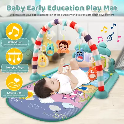 Baby Play Gym Mat Lullaby Toy Music Piano Activity Centre Floor Toys Kids Gift • $23.99