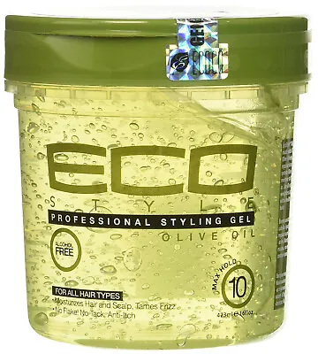 ECO Style Professional Styling Gel Olive Oil Max Hold Alcohol Free 473ml  • £7.49