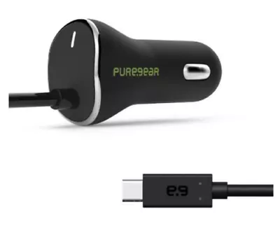 PureGear Car Charger USB-C 15W/3A - Black • $8.25