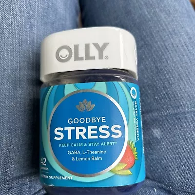 OLLY Goodbye Stress Gummy GABA L-Theanine Lemon Balm Berry. 42 Ct 4/24 • $10