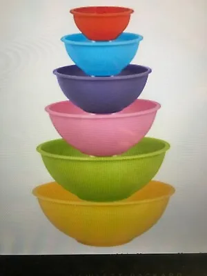 Melange Melamine Kitchen Set Of 6 Mixing Bowls Set Camping Picnic  • $13.99