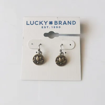 New Lucky Brand Round Drop Earrings Gift Vintage Women Party Holiday Jewelry • $4.99