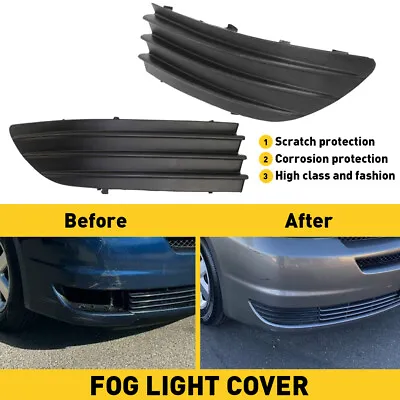 NEW Lower Front Bumper Fog Light Lamp Hole Cover Grille Set For 2004-2005 Sienna • $14.24
