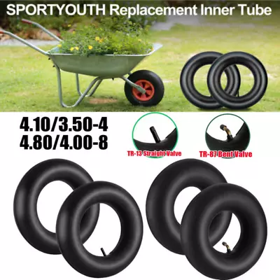 Lawn Mower Inner Tube Air Pneumatic Trolley Cart Tyre 4.10/3.50-4 4.80/4.00-8 AU • $18.99